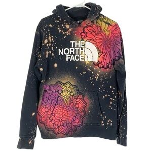 The North Face Hoodie Sweatshirt Mens Size Small Unisex Pullover Mandala Stencil